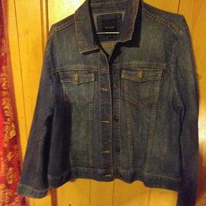 Denim jacket looks great.